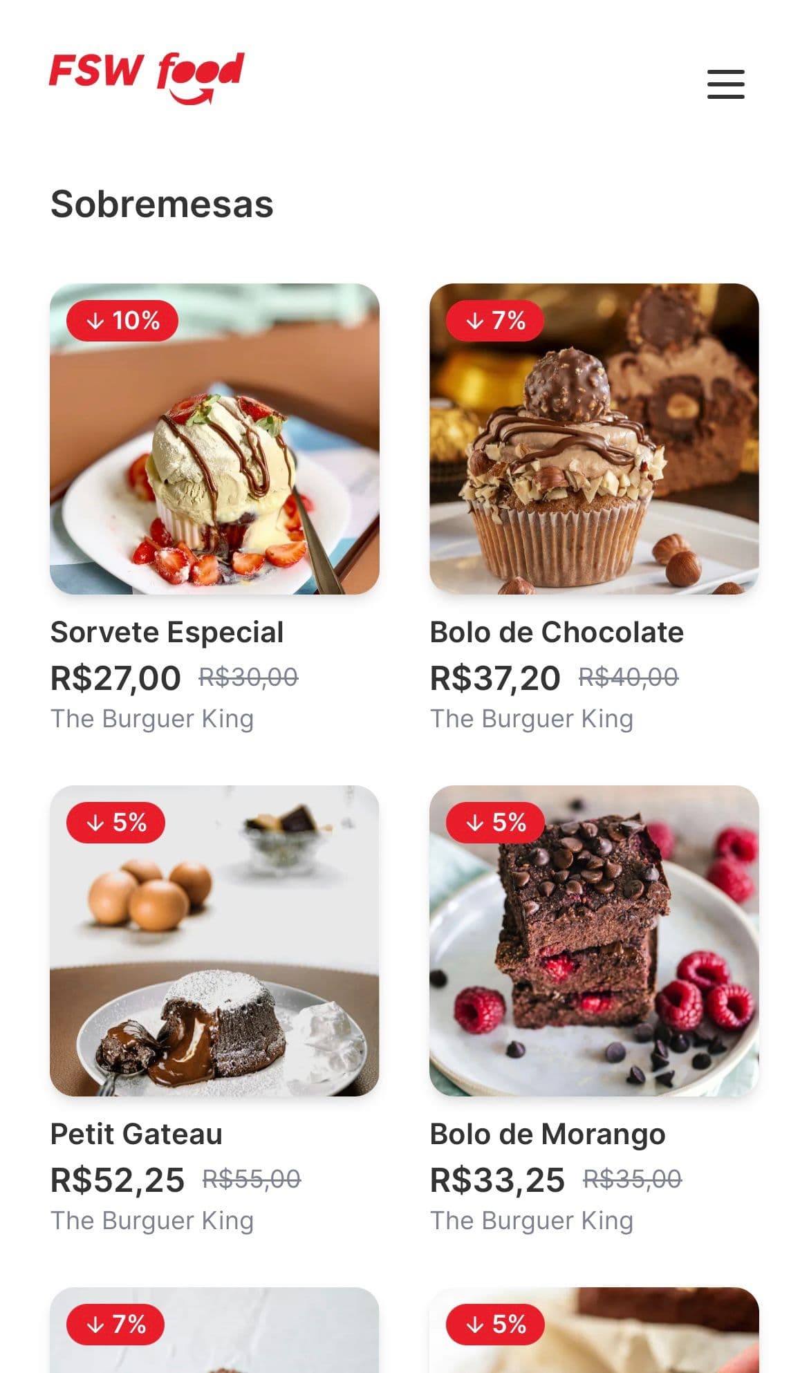 FSW Food Sobremesas